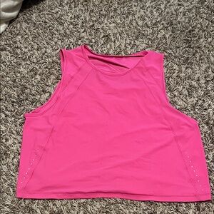 lululemon athletica Bright Pink Crop Tank